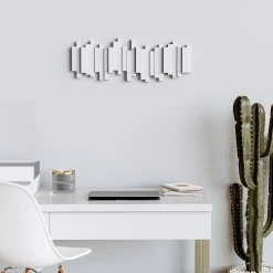 Umbra Porte-manteau mural Stäbchen - Blanc -Vestiaires Soldes 1000235454 201214 15131100078 MOOD DETAILS P000000001000235454 mood