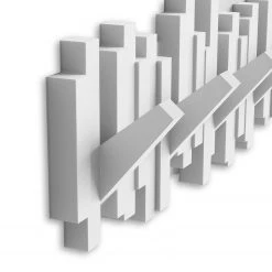 Umbra Porte-manteau mural Stäbchen - Blanc -Vestiaires Soldes 1000235454 201214 15131100085 DETAILS P000000001000235454