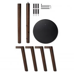 Umbra Porte-manteau Pillar - Hévéa massif - Placage noyer véritable -Vestiaires Soldes 1000235487 201214 15131600339 DETAILS P000000001000235487