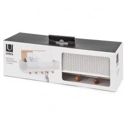 Umbra Porte-manteau mural Estique I - Métal / Hêtre massif - Blanc / Hêtre -Vestiaires Soldes 1000235496 201214 15131800432 DETAILS P000000001000235496