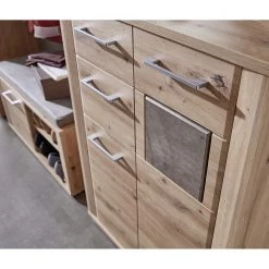 Ridgevalley Meuble à chaussures Talant - Imitation chêne artisan / Gris -Vestiaires Soldes 1000235911 201223 14262400047 DETAILS P000000001000235911