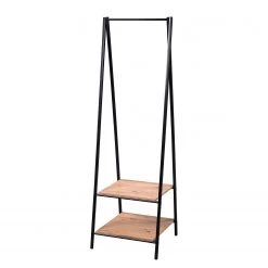 Red Living Porte-manteaux Tendon - Métal - Imitation chêne artisan / Noir