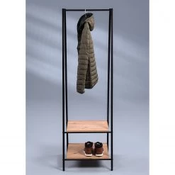 Red Living Porte-manteaux Tendon - Métal - Imitation chêne artisan / Noir -Vestiaires Soldes 1000235924 201218 06253800006 MOOD DETAILS P000000001000235924 mood