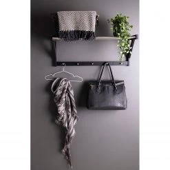 Red Living Porte-manteau mural Cabuya - Noir / Argenté -Vestiaires Soldes 1000235936 201223 12280300035 MOOD DETAILS P000000001000235936 mood