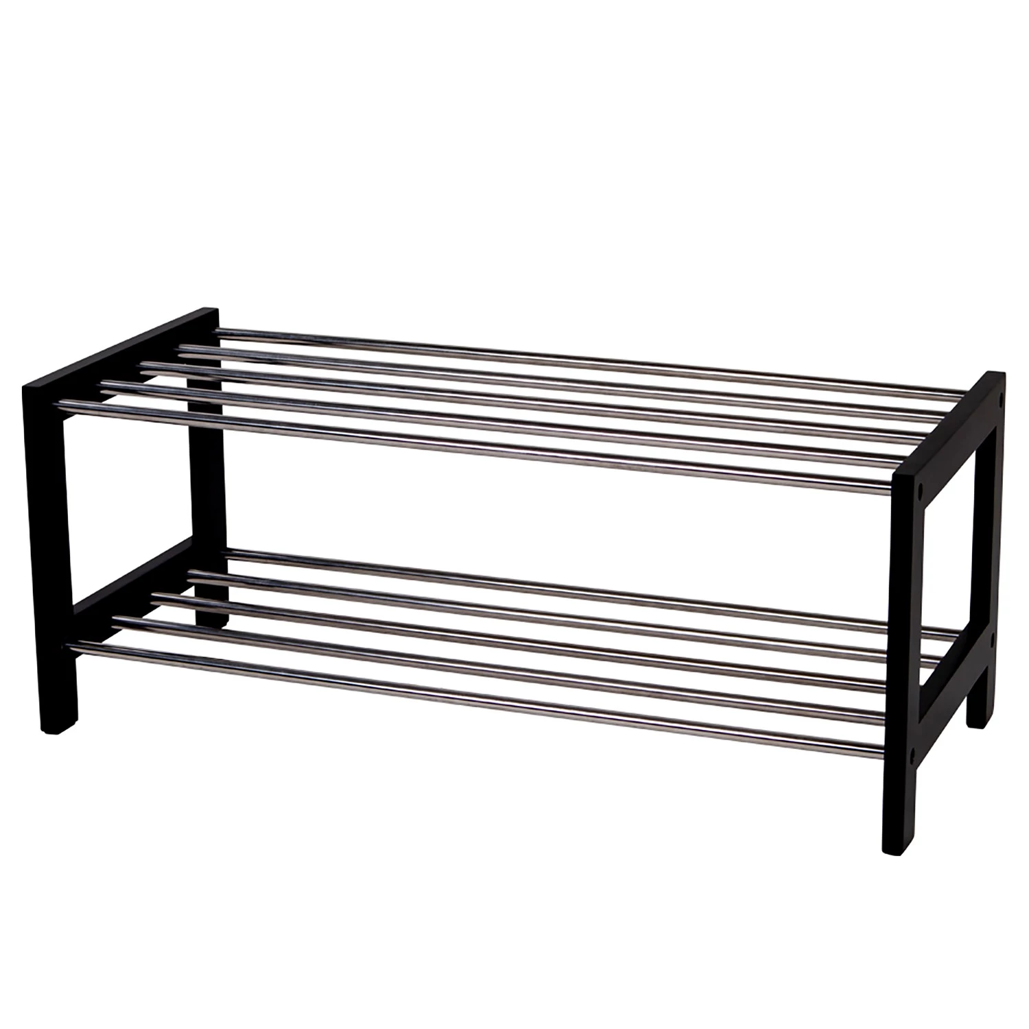 Red Living Étagère à chaussures Caden - Noir / Argenté 1 Red Living Étagère à chaussures Caden - Noir / Argenté