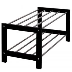 Red Living Étagère à chaussures Caden - Noir / Argenté 12 Red Living Étagère à chaussures Caden - Noir / Argenté -Vestiaires Soldes 1000235937 201223 12280300044 DETAILS P000000001000235937