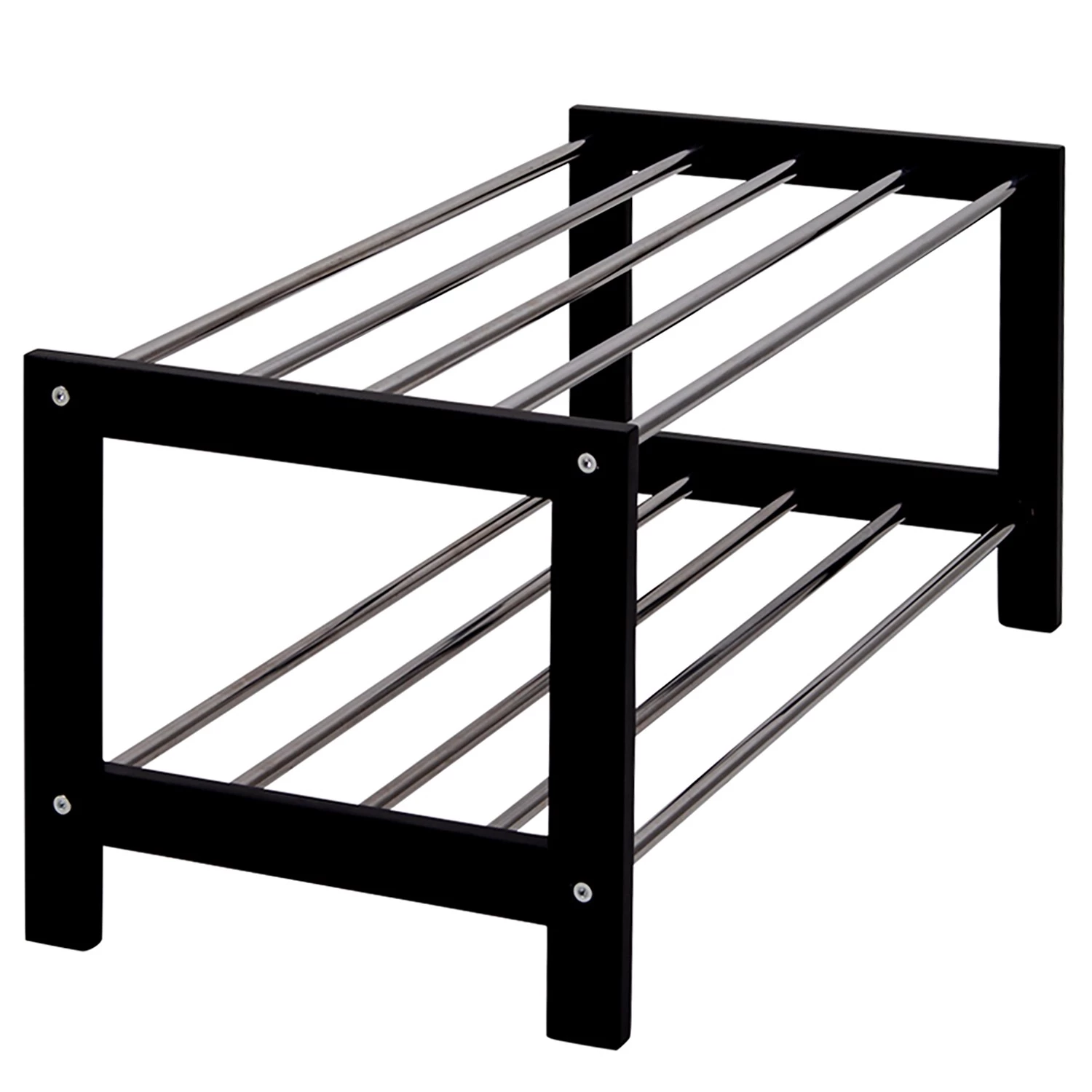 Red Living Étagère à chaussures Caden - Noir / Argenté 6 Red Living Étagère à chaussures Caden - Noir / Argenté – Image 6