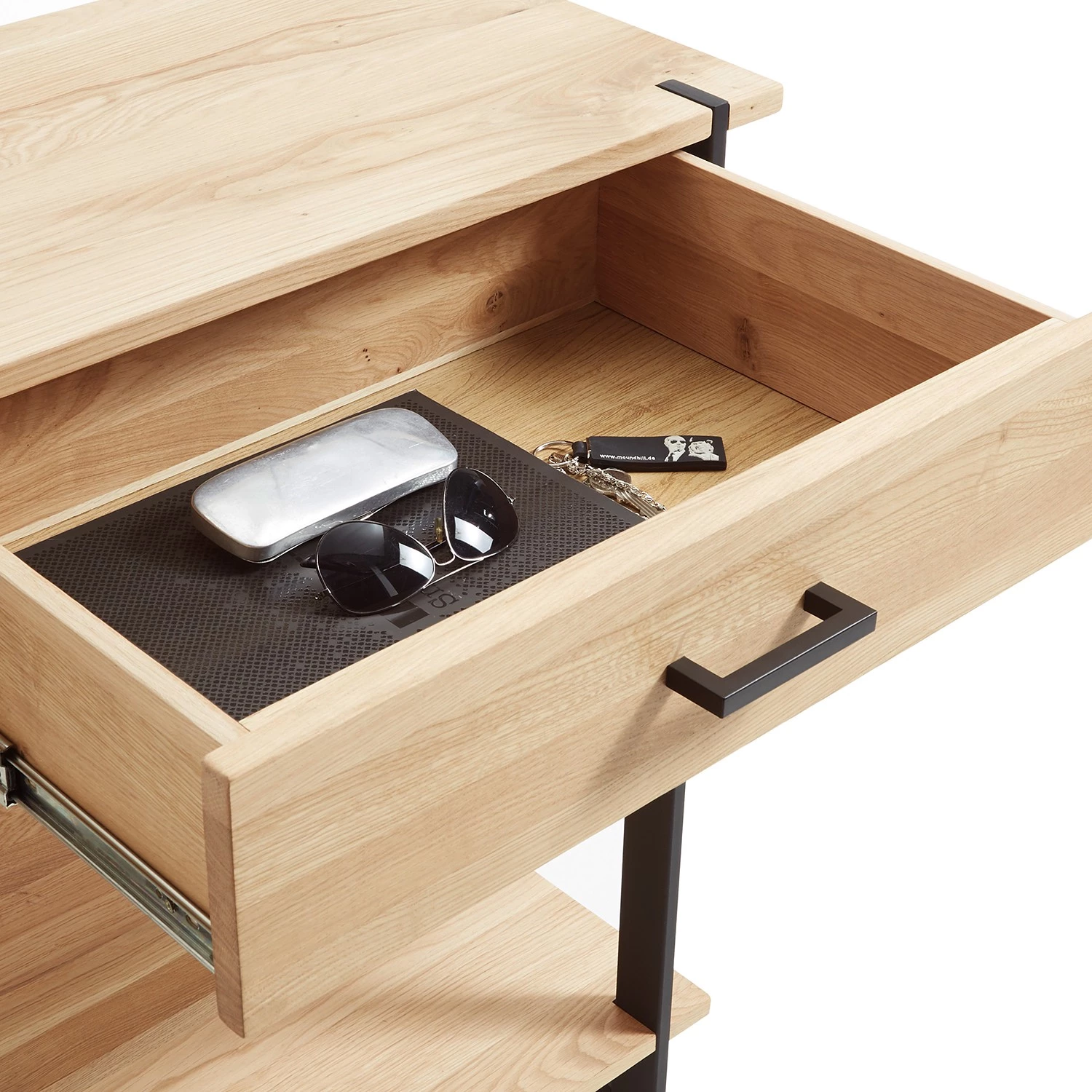 Red Living Étagère à chaussures Valmont - Chêne massif / Métal - Chêne / Noir 4 Red Living Étagère à chaussures Valmont - Chêne massif / Métal - Chêne / Noir – Image 4