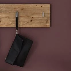 Loftscape Porte-manteau mural Liffre - Imitation chêne artisan / Blanc brillant -Vestiaires Soldes 1000237346 201230 13152700059 DETAILS P000000001000237346