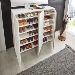 Voss Meuble à chaussures Salea III - Blanc - Largeur : 125 cm -Vestiaires Soldes 1000239473 201230 16570000051 MOOD DETAILS P000000001000239473 mood