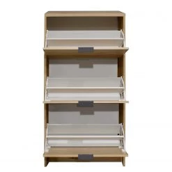 Norrwood Meuble à chaussures Dondas I - Imitation chêne noueux - Hauteur : 129 cm -Vestiaires Soldes 1000240737 210202 13443400008 DETAILS P000000001000240737