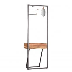 Red Living Vestiaire d’entrée Cuq I - Acacia massif / Métal - Acacia / Anthracite