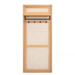 Studio Copenhagen Porte-manteau mural Canee - Cannage / Placage en bois véritable - Naturel / Chêne -Vestiaires Soldes 1000242159 210712 17260200002 DETAILS P000000001000242159