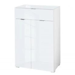 Loftscape Meuble à chaussures Gila - Verre - Blanc