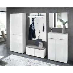Loftscape Meuble à chaussures Gila - Verre - Blanc -Vestiaires Soldes 1000242928 210129 15323000003 MOOD DETAILS P000000001000242928 mood