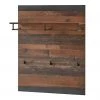 Red Living Porte-manteau mural Buzan - Imitation bois recyclé / Anthracite