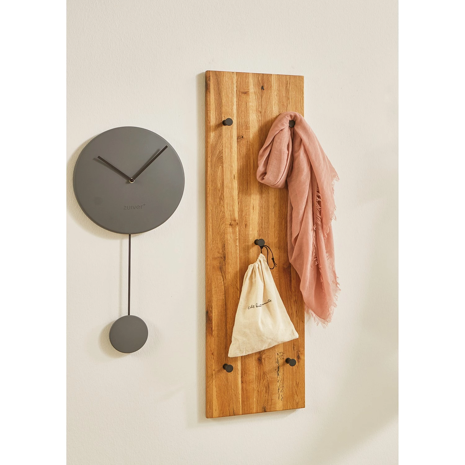 Red Living Porte-manteau mural Oderen I - Bois massif - Marron 2 Red Living Porte-manteau mural Oderen I - Bois massif - Marron – Image 2