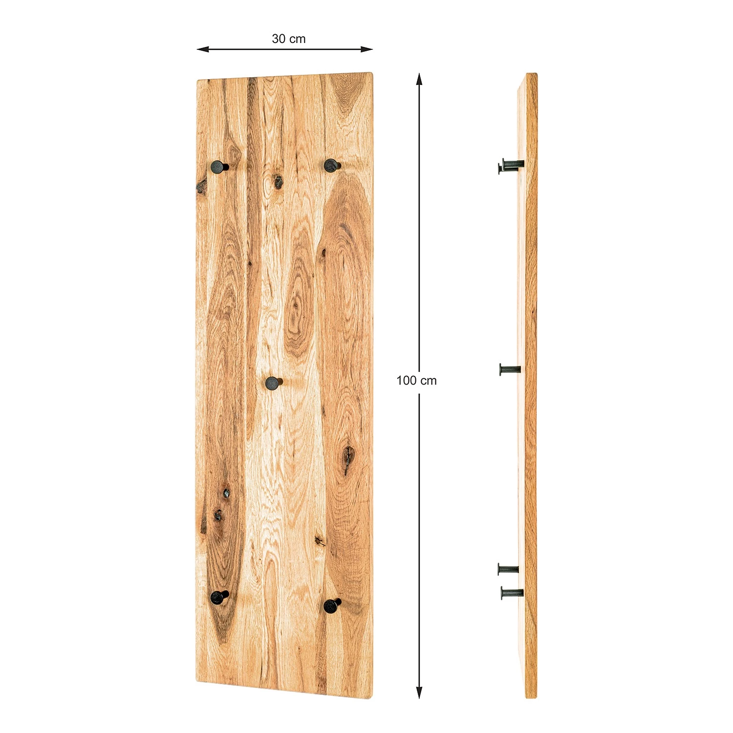 Red Living Porte-manteau mural Oderen I - Bois massif - Marron 8 Red Living Porte-manteau mural Oderen I - Bois massif - Marron – Image 8