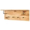 Red Living Porte-manteau mural Oderen - Bois massif - Marron