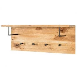 Red Living Porte-manteau mural Oderen - Bois massif - Marron