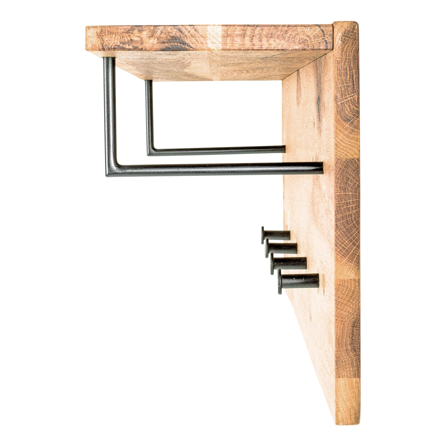 Red Living Porte-manteau mural Oderen - Bois massif - Marron 5 Red Living Porte-manteau mural Oderen - Bois massif - Marron – Image 5