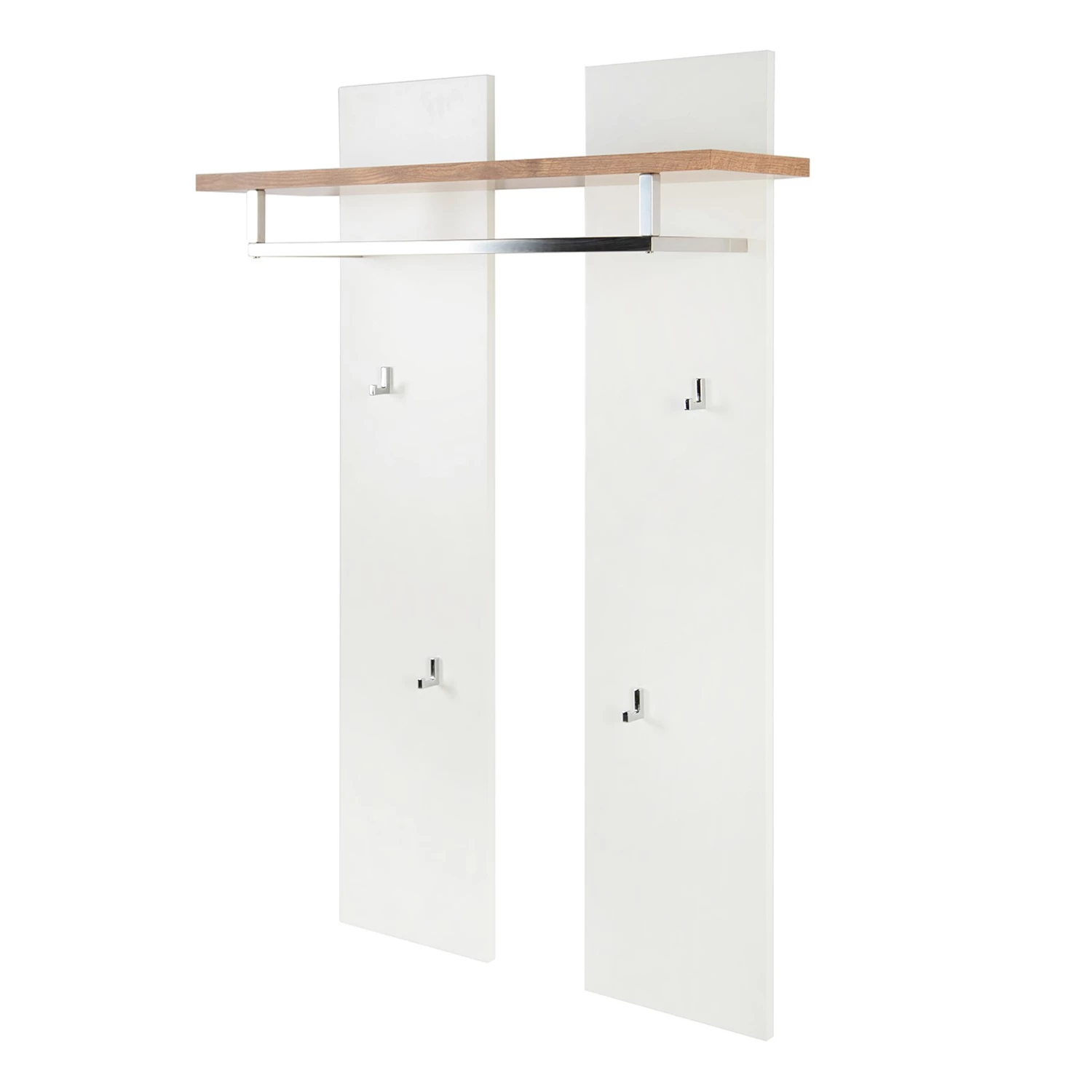 Fredriks Porte-manteau mural Namona - Imitation chêne / Blanc 1 Fredriks Porte-manteau mural Namona - Imitation chêne / Blanc