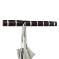 Umbra Porte-manteau mural Flip - Peuplier massif / Métal - Marron foncé - Largeur : 81 cm -Vestiaires Soldes 1000255856 210407 13372200016 MOOD DETAILS P000000001000255856 mood