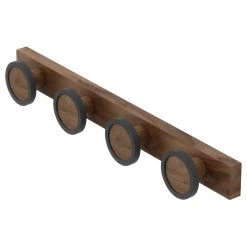 Umbra Porte-manteau Hub - Hévéa massif - Marron foncé