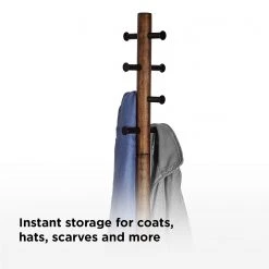 Umbra Porte-manteau Pillar - Partiellement en hévéa massif - Marron / Noir -Vestiaires Soldes 1000255877 210407 13421800215 DETAILS P000000001000255877