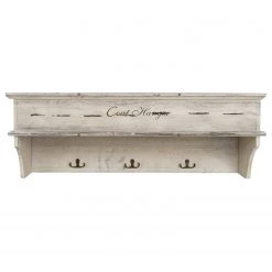 Ridgevalley Porte-manteau mural EL Fener - Paulownia massif - Beige / Noir