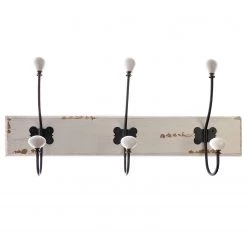 Ridgevalley Porte-manteau mural La Chaume - Sapin massif - Beige