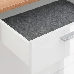 Maja Möbel Meuble à chaussures Vendo III - Blanc brillant / Imitation chêne à nœuds -Vestiaires Soldes 1000257965 210629 06412200073 DETAILS P000000001000257965