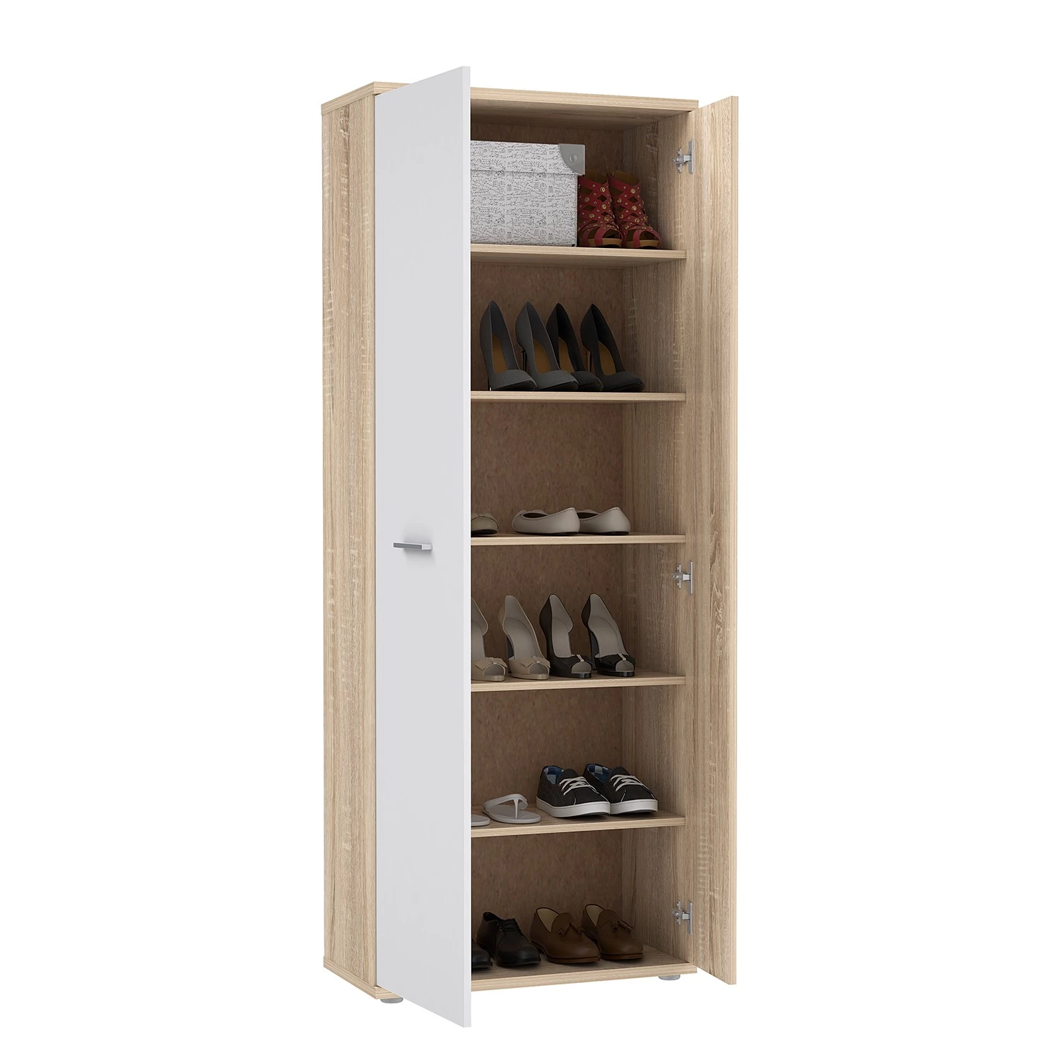 Loftscape Armoire à chaussures Purtsi - Imitation chêne de Sonoma 5 Loftscape Armoire à chaussures Purtsi - Imitation chêne de Sonoma – Image 5