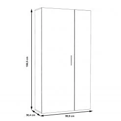 Loftscape Armoire à chaussures Syote - Blanc brillant -Vestiaires Soldes 1000264579 210505 14340800106 SKETCH DETAILS P000000001000264579 sketch