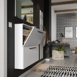 Germania Meuble à chaussures Utah I - Blanc - Largeur : 100 cm -Vestiaires Soldes 1000266170 210521 07080400032 MOOD DETAILS P000000001000266170 mood