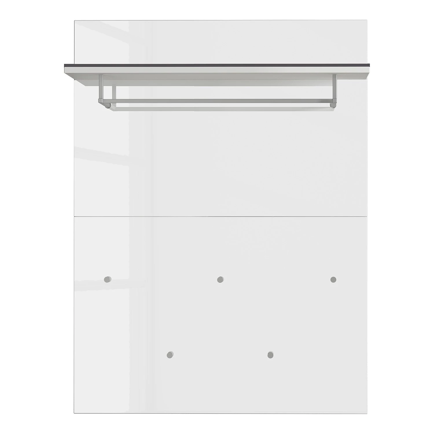 Germania Porte-manteau mural Rimini - Verre - Blanc / Graphite 3 Germania Porte-manteau mural Rimini - Verre - Blanc / Graphite – Image 3