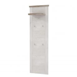 Maison Belfort Porte-manteau mural Morona - Imitation pin blanc