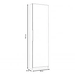 Loftscape Armoire à chaussures La Joya - Blanc -Vestiaires Soldes 1000267025 210608 15254000072 SKETCH DETAILS P000000001000267025 sketch