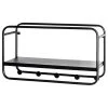 Loftscape Porte-manteau mural Botto - Métal - Noir