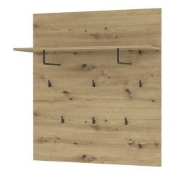 Red Living Porte-manteau mural Egan - Imitation chêne artisan / Imitation chêne noir