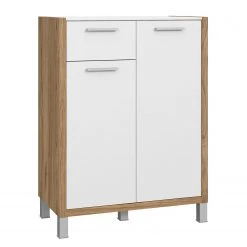 Norrwood Meuble à chaussures Boyd - Blanc / Imitation chêne