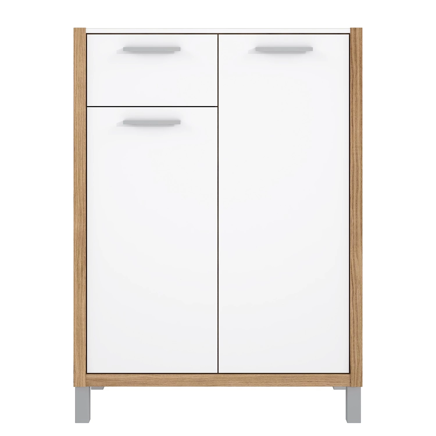 Norrwood Meuble à chaussures Boyd - Blanc / Imitation chêne 5 Norrwood Meuble à chaussures Boyd - Blanc / Imitation chêne – Image 5