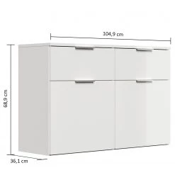 Posseik Meuble à chaussures Asker II - Anthracite brillant -Vestiaires Soldes 1000272564 210614 06035100098 SKETCH DETAILS P000000001000272564 sketch