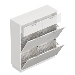 Posseik Meuble à chaussures Asker IV - Blanc brillant 13 Posseik Meuble à chaussures Asker IV - Blanc brillant -Vestiaires Soldes 1000272578 210614 06040700187 DETAILS P000000001000272578