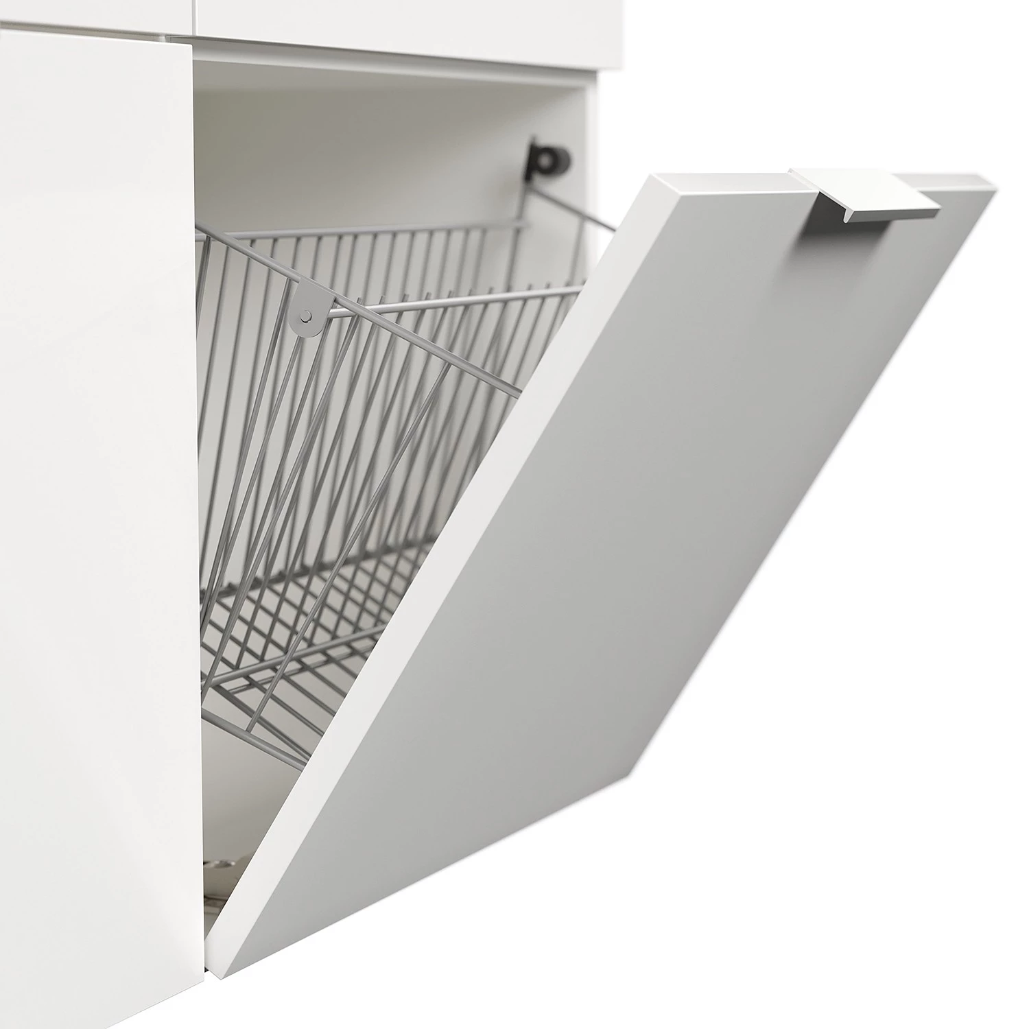 Posseik Meuble à chaussures Asker IV - Blanc brillant 6 Posseik Meuble à chaussures Asker IV - Blanc brillant – Image 6