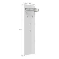 Posseik Porte-manteau mural Elite III - Imitation chêne - Largeur : 45 cm -Vestiaires Soldes 1000272772 210614 14240700087 SKETCH DETAILS P000000001000272772 sketch