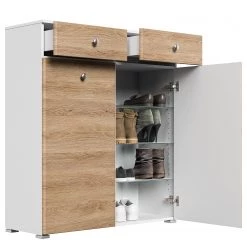 Posseik Meuble à chaussures Charme II - Imitation chêne - Largeur : 105 cm -Vestiaires Soldes 1000272847 210614 14311700507 DETAILS P000000001000272847