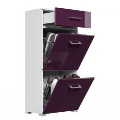 Posseik Meuble à chaussures Elite III - Mûre brillant - Hauteur : 114 cm -Vestiaires Soldes 1000272880 210614 14320300571 DETAILS P000000001000272880