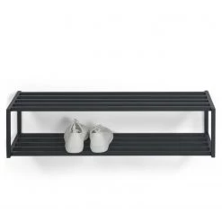 Loftscape Étagère à chaussures Salo - Métal - Noir - Largeur : 78 cm -Vestiaires Soldes 1000274256 210713 12511800035 DETAILS P000000001000274256