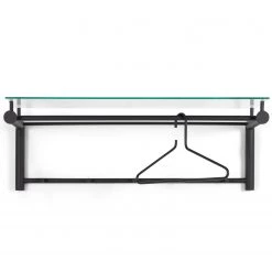 Loftscape Porte-manteau mural Sunol III - Verre / Métal - Noir -Vestiaires Soldes 1000274265 210713 12511900068 DETAILS P000000001000274265